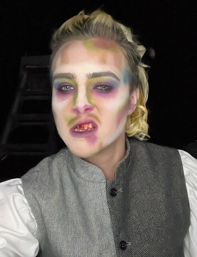 Zombie makeup from "Twelfth Night of the Living Dead" Zombie makeup from "Twelfth Night of the Living Dead"