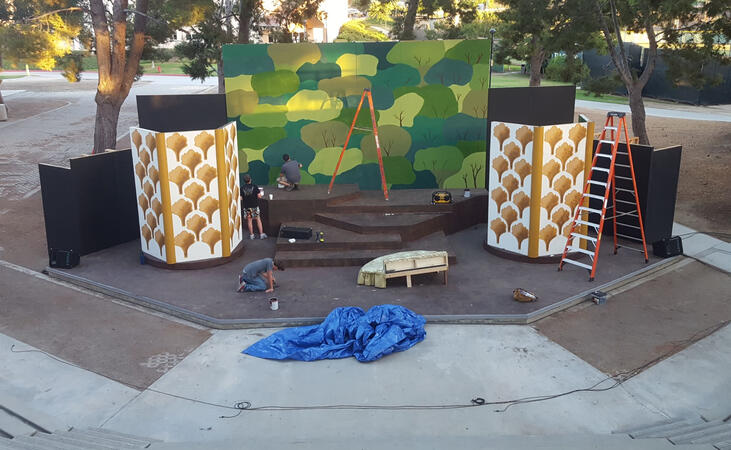 Set of Midsummer Night's Dream (Gold pattern created and executed by me)